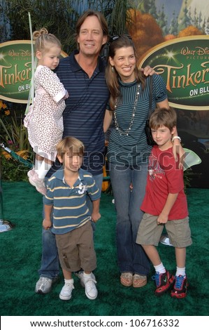 Kevin Sorbo with Sam Jenkins and family at the Premiere Screening of Disney\'s \'Tinker Bell\' DVD. El Capitan Theatre, Hollywood, CA. 10-19-08