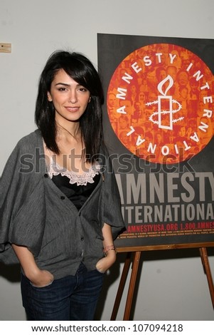 Nazanin Boniadi  at the 60th Anniversary of the Universal Declaration of Human Rights gala hosted by Amnesty International USA. Zune, Los Angeles, CA. 11-20-08