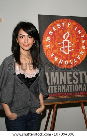 Nazanin Boniadi  at the 60th Anniversary of the Universal Declaration of Human Rights gala hosted by Amnesty International USA. Zune, Los Angeles, CA. 11-20-08