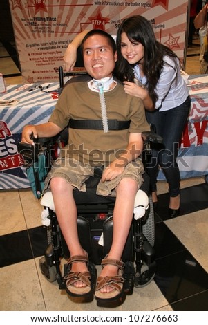 Selena Gomez  at a Mall Appearance to promote \'Ur Votes Count\