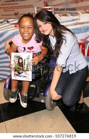 Selena Gomez  at a Mall Appearance to promote 'Ur Votes Count