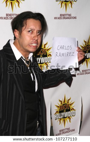 Carlos Ramirez  at the Hot In Hollywood Charity Event to benefit the AIDS Healthcare Foundation and Real Medicine. Avalon, Hollywood, CA. 08-16-08