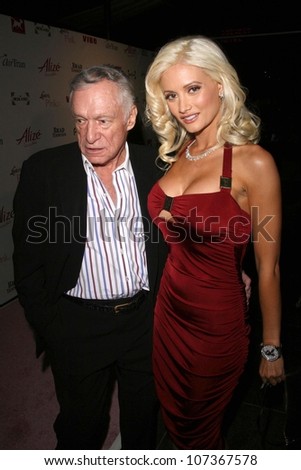 Hugh M. Hefner and Holly Madison  at Celebrity Catwalk for Charity Benefitting Animal Rescue. The Highlands Nightclub, Hollywood, CA. 08-28-08