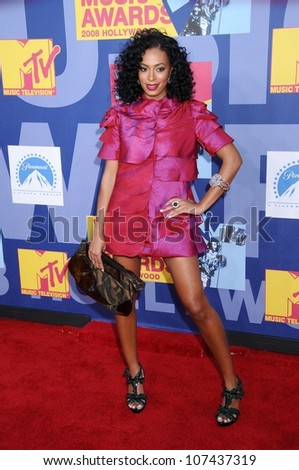 Solange Knowles  at the 2008 MTV Video Music Awards. Paramount Pictures Studios, Los Angeles, CA. 09-07-08