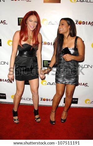 Carmit Bachar and Christina Milian  at the Opening Night of \'The Zodiac Show\'. Avalon, Hollywood, CA. 09-09-08