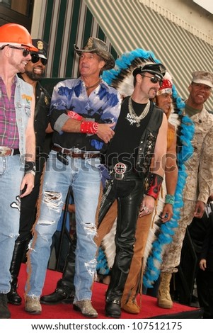 The Village People  at the Hollywood Walk of Fame Ceremony Honoring the Band, The Village People.  Hollywood Boulevard, Hollywood CA. 09-12-08