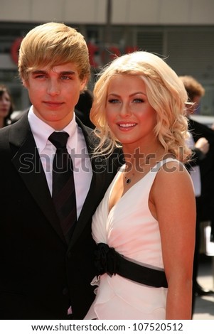 Cody Linley and Juliana Huff  At the 60th Primetime Creative Arts Emmy Awards Red Carpet. Nokia Live Theater, Los Angeles, CA. 09-13-08
