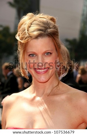 Anna Gunn  At the 60th Primetime Creative Arts Emmy Awards Red Carpet. Nokia Live Theater, Los Angeles, CA. 09-13-08