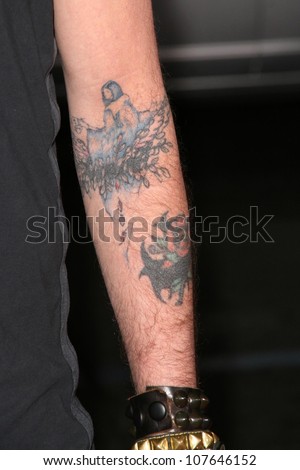 Billy Bob Thornton\'s tattoo\'s  at the Los Angeles Premiere of \'Eagle Eye\'. Mann\'s Chinese Theatre, Hollywood, CA. 09-16-08
