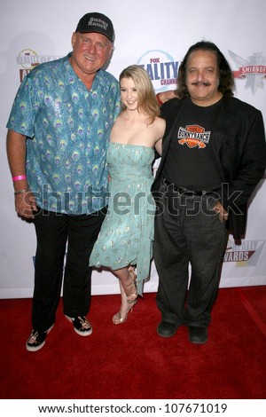 Dennis Hof with Sunny Lane and Ron Jeremy  at the Fox Reality Channel Awards. Avalon Hollywood, Hollywood, CA. 09-24-08