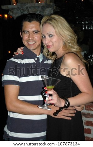 Rony Vega and Jennifer Leeser  at the Birthday Party for Jennifer Leeser. Medusa Lounge, Los Angeles, CA. 09-25-08