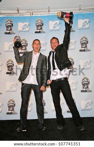 Sean Faris and Cam Gigandet at the 2008 MTV Movie Awards Press Room. Gibson Amphitheatre, Universal City, CA. 06-01-08