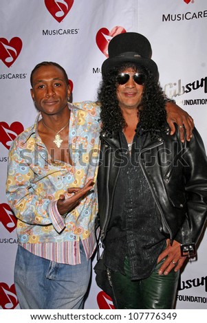 Tommy Davidson and Slash  at the 4th Annual MusiCares MAP Fund Benefit Concert. The Music Box, Hollywood, CA. 05-09-08