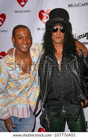 Tommy Davidson and Slash  at the 4th Annual MusiCares MAP Fund Benefit Concert. The Music Box, Hollywood, CA. 05-09-08