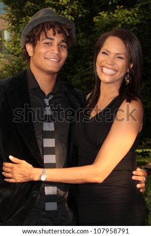 Tracey Ross and her son Bryce  at The Daytime Emmy Nominee Reception. Savannah Restaurant, Burbank, CA. 06-09-08
