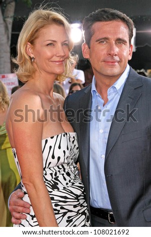 Nancy Walls and Steve Carell  at the World Premiere of \