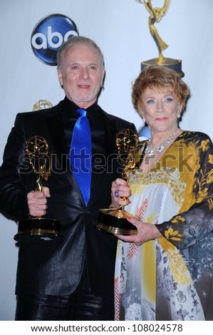 Anthony Geary and Jeanne Cooper  in the press room at the 35th Annual Daytime Emmy Awards. Kodak Theatre, Hollywood, CA. 06-20-08