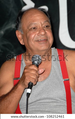Cheech Marin  at a press conference to announce the \