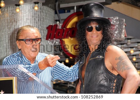 Robert Evans, Slash at Slash Honored with a Star on the Hollywood Walk of Fame, Hollywood, CA 07-10-12
