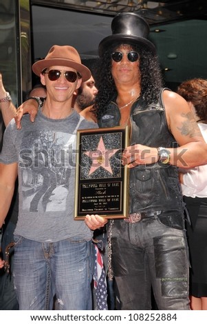Clifton Collins Jr. and Slash at Slash Honored with a Star on the Hollywood Walk of Fame, Hollywood, CA 07-10-12