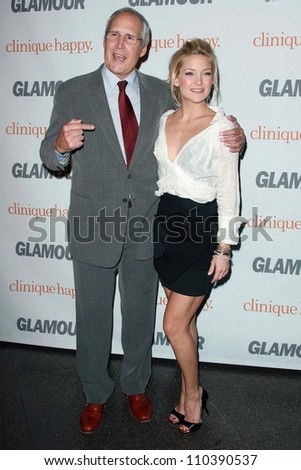 Chevy Chase and Kate Hudson  at the 2007 Glamour Reel Moments Party. Directors Guild Of America, Los Angeles, CA. 10-09-07