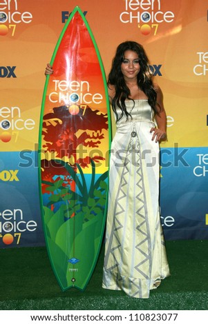 Vanessa Hudgens in the press room of the 2007 Teen Choice Awards. Gibson Amphitheater, Universal City, CA. 08-26-07