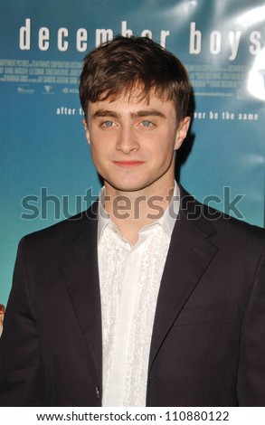 Daniel Radcliffe at the Los Angeles Premiere of DECEMBER BOYS. Directors Guild of America, Los Angeles, CA. 09-06-07