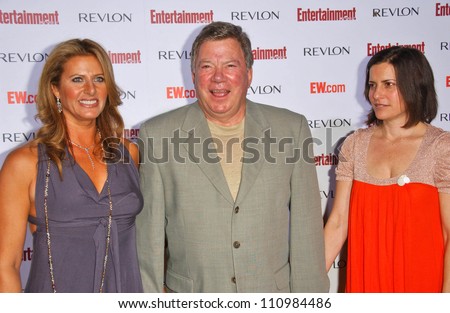 William Shatner with wife Elizabeth and daughter  at Entertainment Weekly\'s 5th Annual Pre-Emmy Party. Opera and Crimson, Hollywood, CA. 09-15-07
