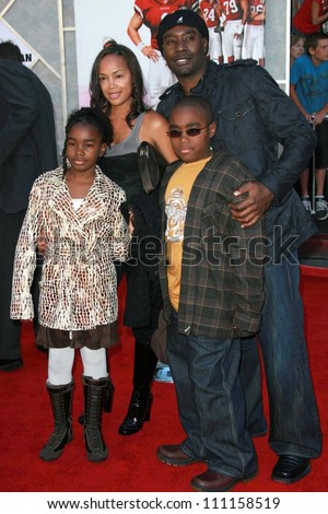 Morris Chestnut and family  at the world premiere of 