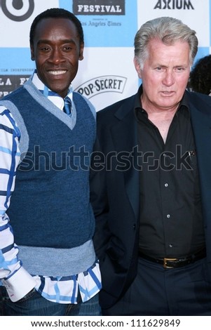 Don Cheadle and Martin Sheen at the 2007 Los Angeles Film Festival screening of \