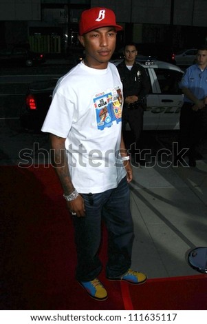 Pharrell Williams at the Los Angeles premiere of \