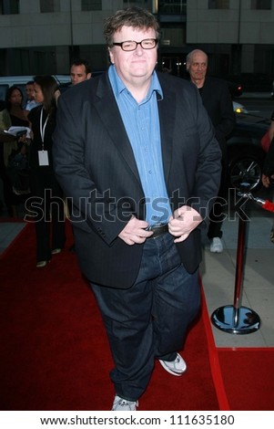 Michael Moore at the Los Angeles premiere of \