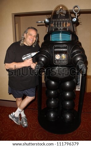 Fred Barton and Robby The Robot at a special screening of 