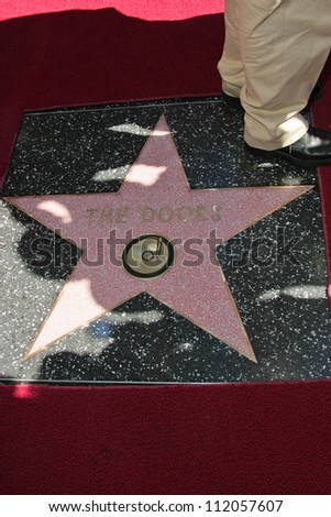 The Doors Walk of Fame Star at the Ceremony Honoring the Band \