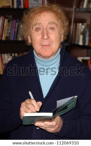 Gene Wilder at an in store appearance to promote his book \