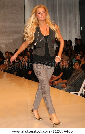 Paris Hilton inside at the 2B Free Fall 2007 Collection Fashion Show. Boulevard 3, Hollywood, CA. 03-19-07