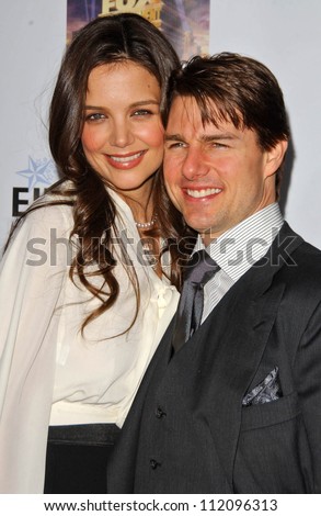 Katie Holmes and Tom Cruise at Mentor LA\'s Promise Gala. Twentieth Century Fox Studios, Los Angeles, CA. 03-22-07