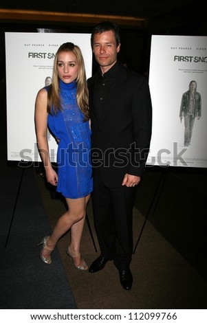 Piper Perabo and Guy Pearce at the Los Angeles premiere of \