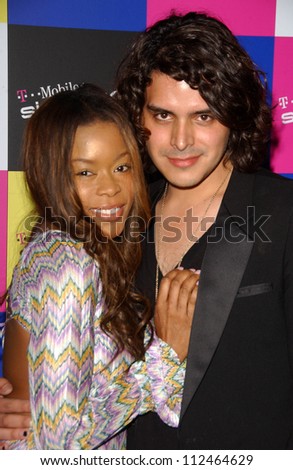 Golden Brooks and Markus Molinari at the launch of T-Mobile Sidekick ID, T-Mobile Sidekick Lot, Hollywood, CA. 04-13-07