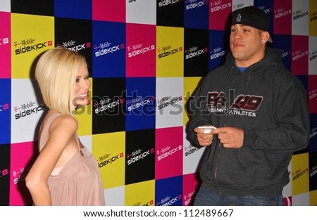 Jenna Jameson and Tito Ortiz at the launch of T-Mobile Sidekick ID, T-Mobile Sidekick Lot, Hollywood, CA. 04-13-07