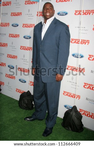 Magic Johnson at the Los Angeles premiere of \