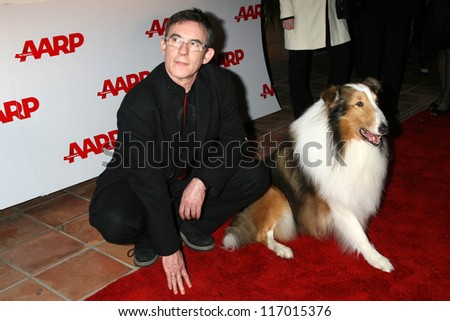 Charles Sturridge and Lassie at AARP The Magazine\'s 2007 Movies For Grownups Awards. Hotel Bel-Air, Los Angeles, CA. 02-06-07