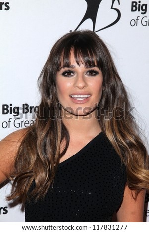 Lea Michele at the Big Brothers Big Sisters of Greater Los Angeles 2012 Rising Stars Gala, Beverly Hilton, Beverly Hills, CA 10-26-12