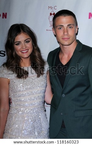 Lucy Hale, Colton Haynes at Nylon\'s September TV Issue Party, Mr. C, Beverly Hills, CA 09-15-12