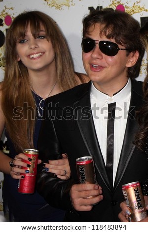 Paris Jackson, Prince Jackson at the Mr. Pink Ginseng Drink Launch Party, Beverly Wilshire Hotel, Beverly Hills, CA 10-11-12