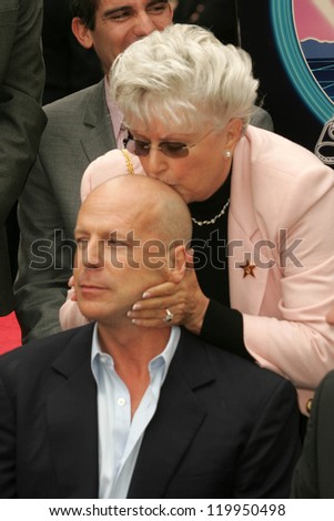 willis bruce mother marlene honoring ceremony star search shutterstock hollywood