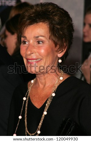 Judge Judy Sheindlin at the World Premiere of \