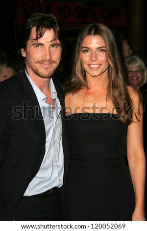 Christian Bale and Sibi Blazic at the World Premiere of 