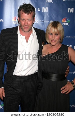 Thomas Jane and Patricia Arquette at the NBC fall party for the hit drama \