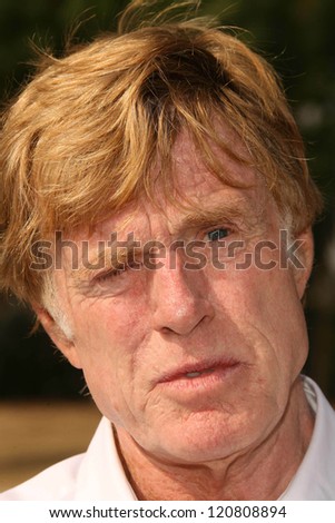 Robert Redford at a Press Conference Supporting Prop 87. Elysian Park, Los Angeles, CA. 10-25-06